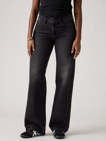 LOW LOOSE ジーンズ ブラック