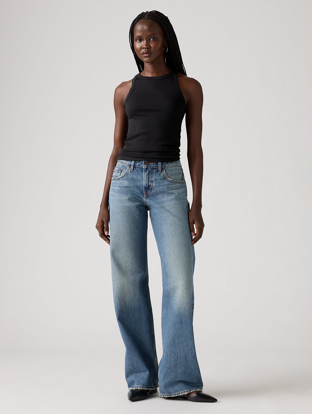 LOW LOOSE ジーンズ ライトインディゴ