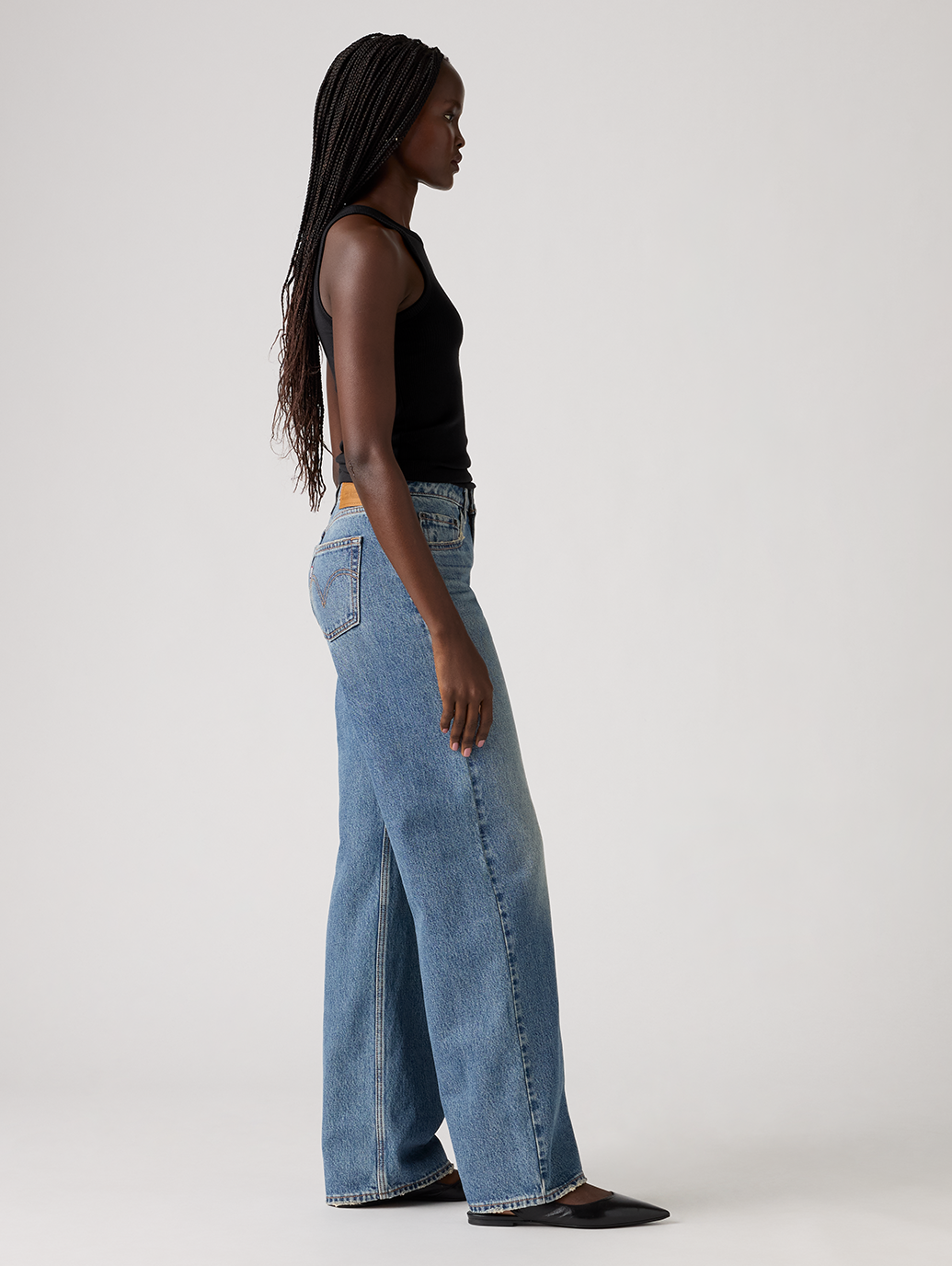 LOW LOOSE ジーンズ ライトインディゴ