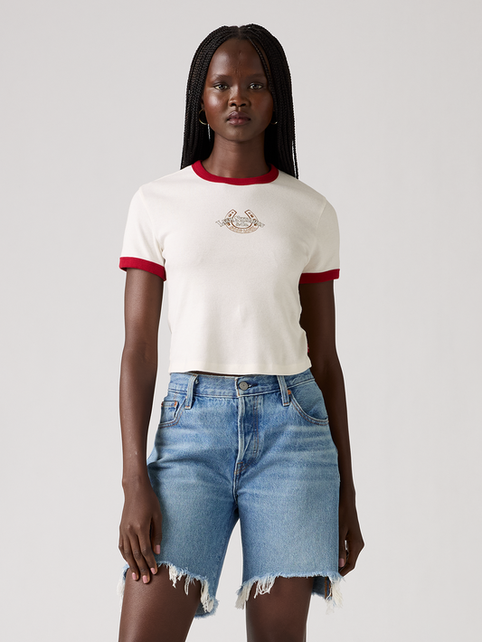 グラフィック ミニ リンガーTシャツ