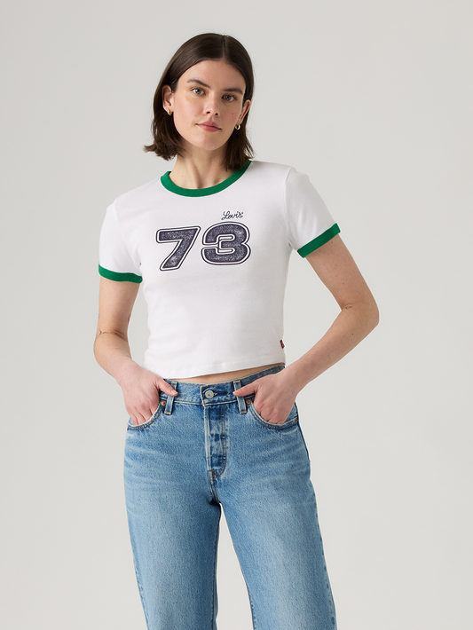 グラフィック ミニ リンガーTシャツ