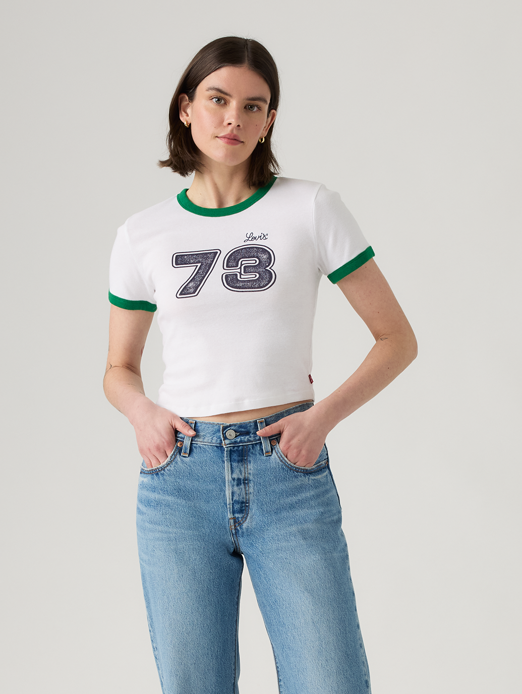 グラフィック ミニ リンガーTシャツ