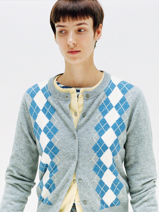 スーパーソフト クルーネックカーディガン